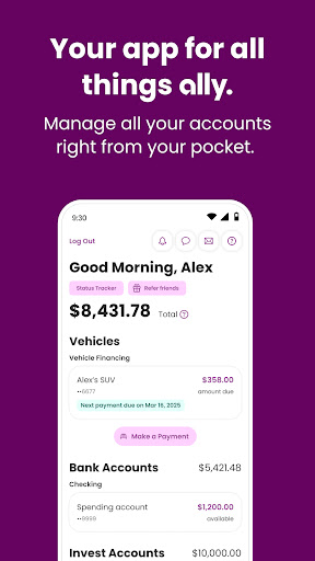 Ally: Bank, Auto & Invest screenshot