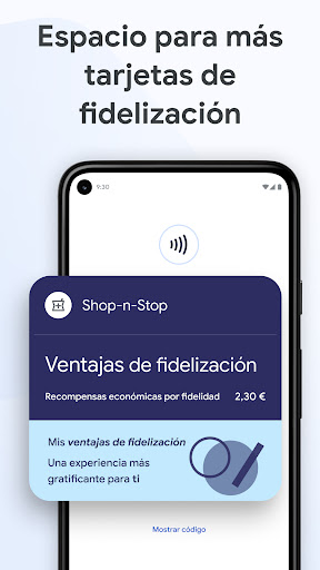 Captura de pantalla de Google Wallet