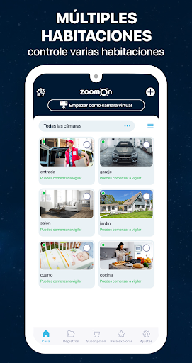 Captura de pantalla de ZoomOn Cámara de Seguridad