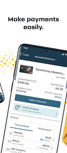 MySynchrony screenshot