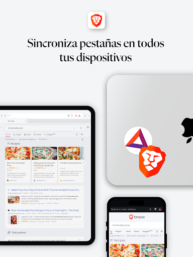 Captura de pantalla de Navegador web privado Brave