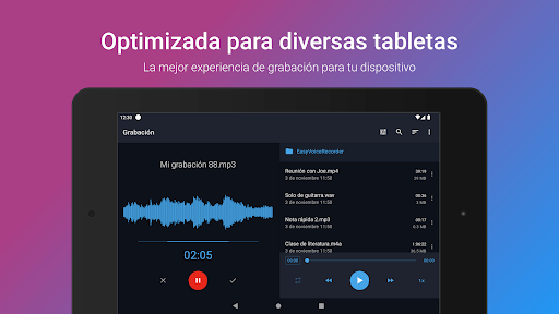 Captura de pantalla de Grabadora de Voz Fácil Pro