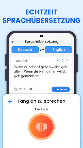 Alle Übersetzen Foto, PDF, DOC Screenshot