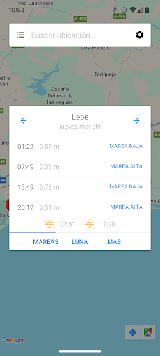 Captura de pantalla de Mis Horarios de Mareas