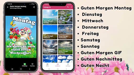 Wochentage Bilder mit Sprüche Screenshot