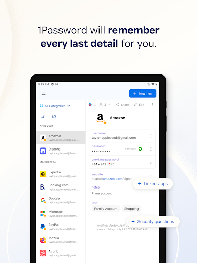 1Password: Password Manager screenshot