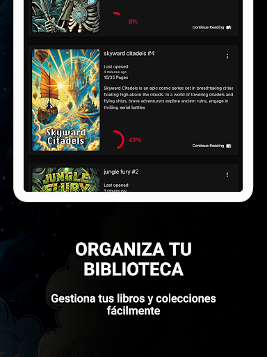 Captura de pantalla de Lector de Cómics CBR, CBZ, PDF