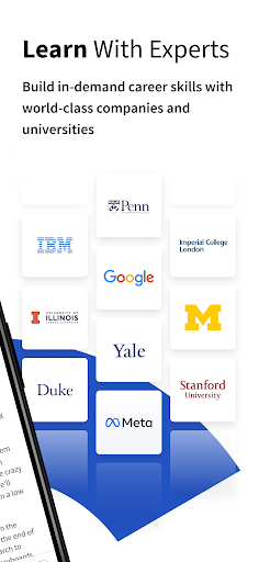 Captura de pantalla de Coursera: Mejora tu carrera