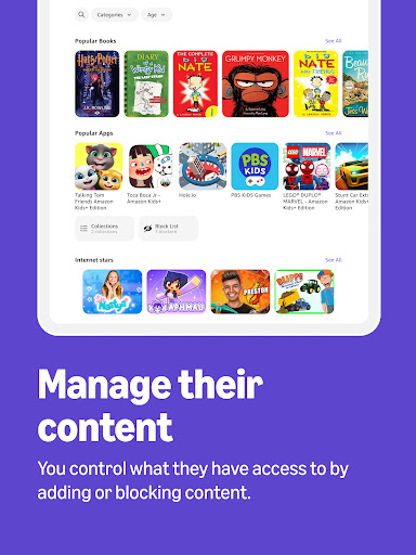 Captura de pantalla de Amazon Kids Parent Dashboard