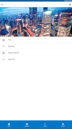 Captura de pantalla de SAP Concur