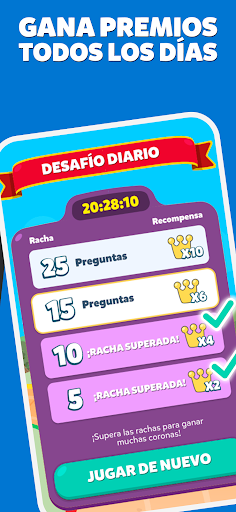 Captura de pantalla de Preguntados Retro Trivia
