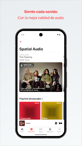 Captura de pantalla de Apple Music