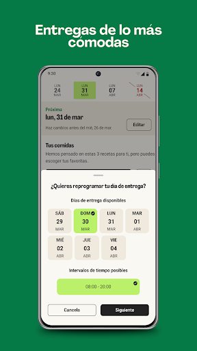 Captura de pantalla de HelloFresh: Kits de recetas