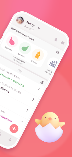 Captura de pantalla de Lactancia y Baby tracker Erby