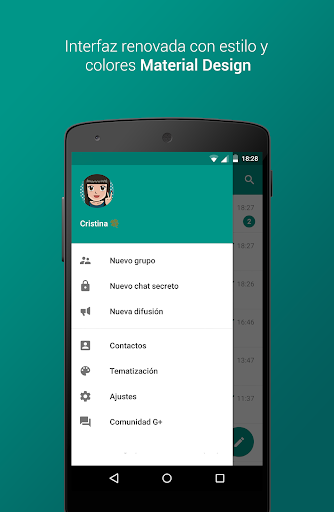 Captura de pantalla de Plus Messenger