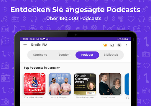 Radio FM: Live-Radio-App Screenshot
