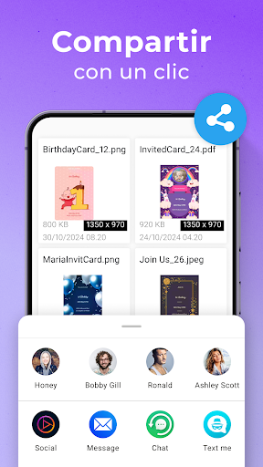 Captura de pantalla de Invitación de Cumpleaños