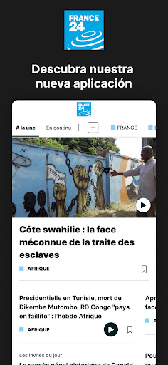 Captura de pantalla de FRANCE 24 - Noticias 24/7