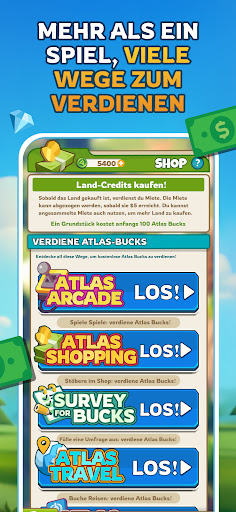 ATLAS:EARTH: Erhalte Prämien Screenshot