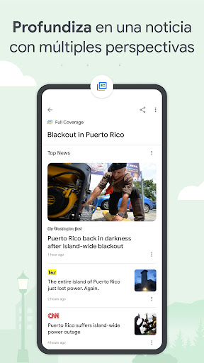 Captura de pantalla de Google News