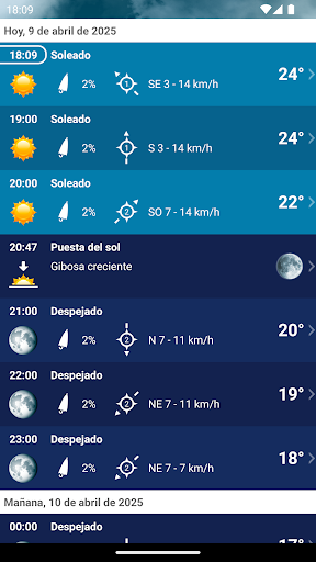 Captura de pantalla de El Tiempo España XL PRO