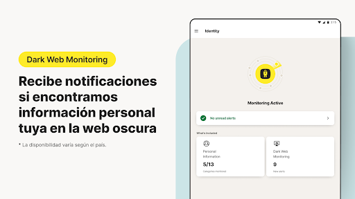 Captura de pantalla de Norton VPN: Secure Wi-Fi Proxy
