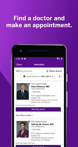 NYU Langone Health screenshot