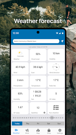 Captura de pantalla de Drone Forecast: DJI UAV Volar