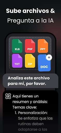 Captura de pantalla de Chat AI: Pregunta al Agente