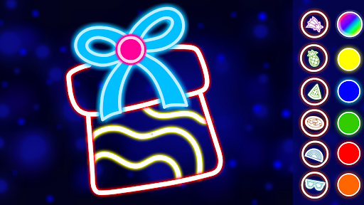 Captura de pantalla de Juegos de dibujar glow doodle