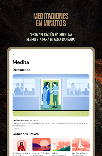 Captura de pantalla de Hallow: Meditación católica