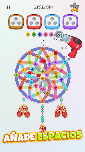 Captura de pantalla de Unscrew Nuts Sort: Pin Puzzle