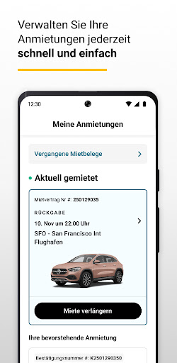 Hertz Mietwagen – jetzt buchen Screenshot