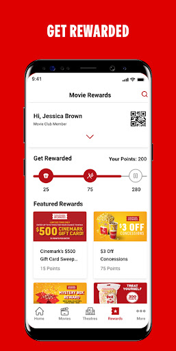 Cinemark Theatres screenshot