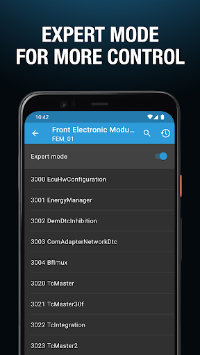 Captura de pantalla de BimmerCode para BMW y MINI
