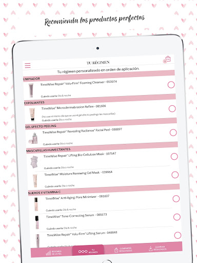 Captura de pantalla de Mary Kay® Analizador de piel