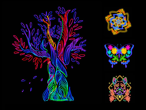 Captura de pantalla de Doodle Master - Glow Art
