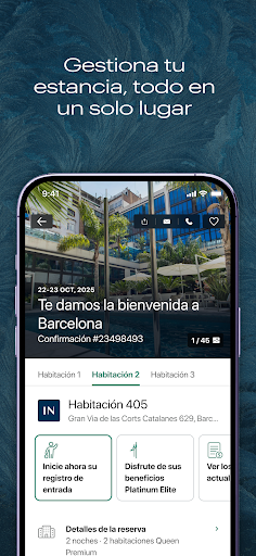Captura de pantalla de Hoteles y Recompensas IHG