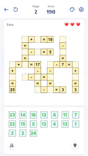 Mathematik-Puzzles - Crossmath Screenshot