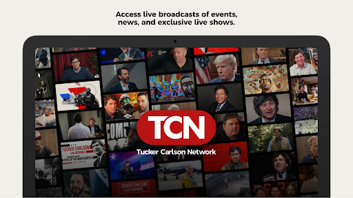 Captura de pantalla de Tucker Carlson Network
