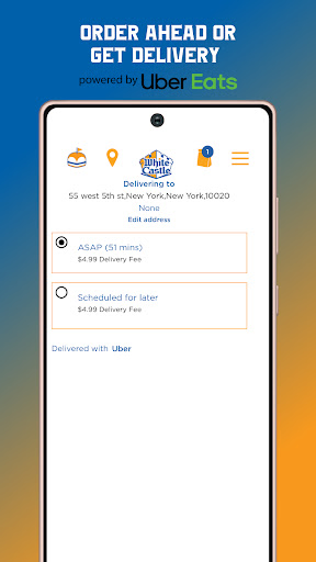 Captura de pantalla de White Castle Online Ordering