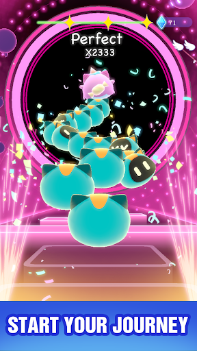 Captura de pantalla de Cat Hop - Juegos de piano
