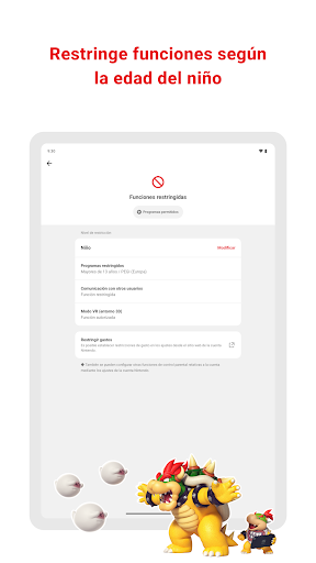 Captura de pantalla de Control parental de Nintendo…