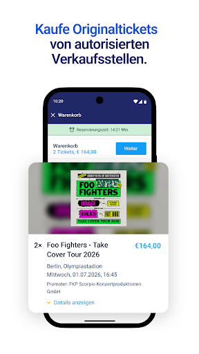 Captura de pantalla de EVENTIM DE: Tickets für Events