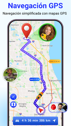 Captura de pantalla de Navegacion GPS y Mapamundi