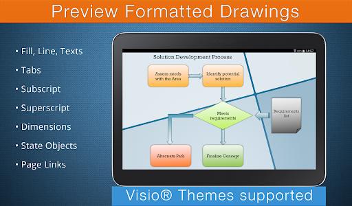 Captura de pantalla de VSD Viewer for Visio Drawings