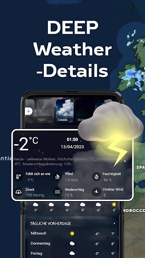 Wetterradar und Wetter-Live Screenshot