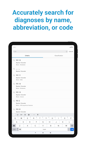 Captura de pantalla de DSM-5-TR® Diagnostic Criteria