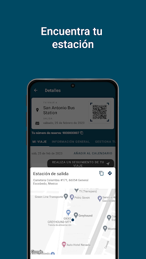 Captura de pantalla de Greyhound: boletos de autobús