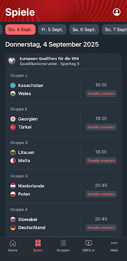 UEFA EURO & Nations League Screenshot